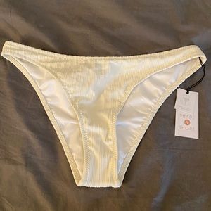 NWT Cheeky Shade & Shore Target Brand Cream Colored Bikini Bottoms Size Small